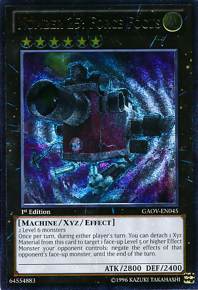 Number 25: Force Focus [GAOV-EN045] Ultimate Rare | Card Merchant Takapuna