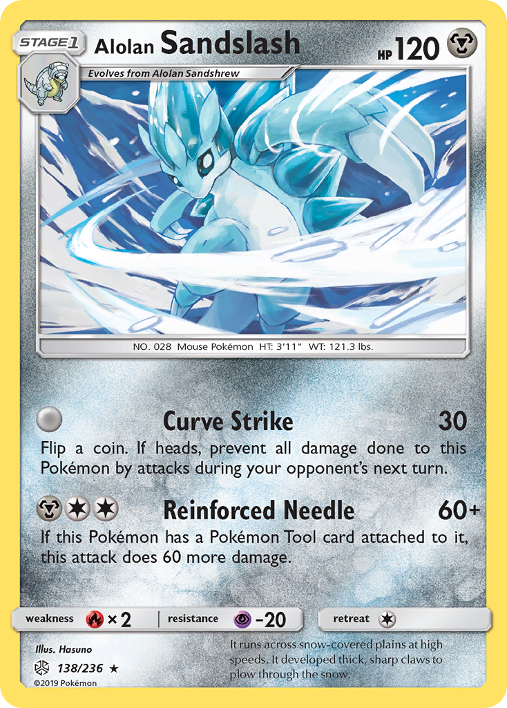 Alolan Sandslash (138/236) [Sun & Moon: Cosmic Eclipse] | Card Merchant Takapuna