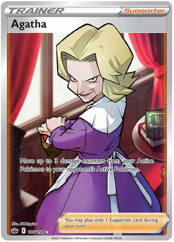 Agatha (186/198) [Sword & Shield: Chilling Reign] | Card Merchant Takapuna