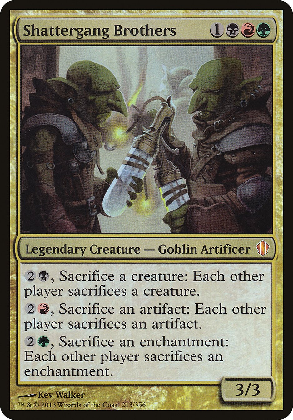 Shattergang Brothers (Oversized) [Commander 2013 Oversized] | Card Merchant Takapuna