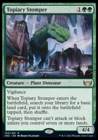 Topiary Stomper (Promo Pack) [Streets of New Capenna Promos] | Card Merchant Takapuna