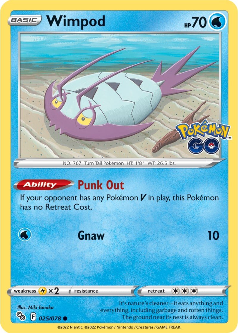 Wimpod (025/078) [Pokémon GO] | Card Merchant Takapuna