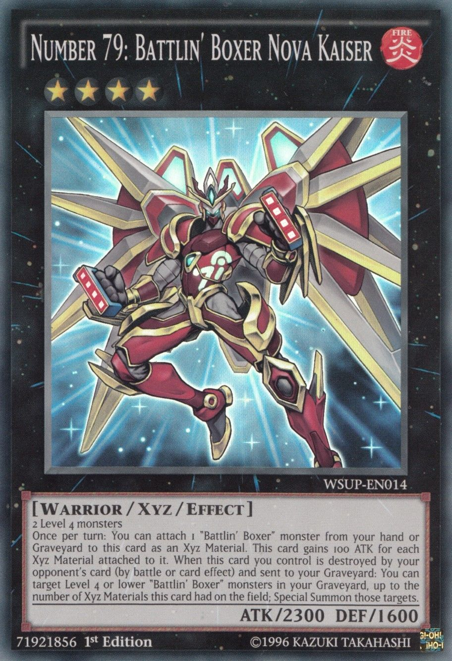 Number 79: Battlin' Boxer Nova Kaiser [WSUP-EN014] Super Rare | Card Merchant Takapuna