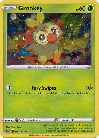 Grookey (010/202) (Cosmos Holo) [Sword & Shield: Base Set] | Card Merchant Takapuna