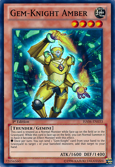 Gem-Knight Amber [HA06-EN033] Super Rare | Card Merchant Takapuna