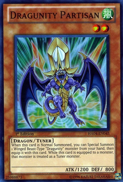 Dragunity Partisan [HA04-EN045] Super Rare | Card Merchant Takapuna