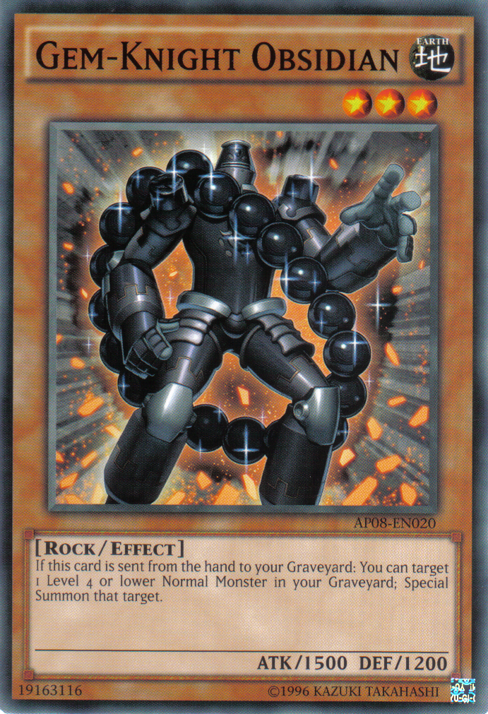 Gem-Knight Obsidian [AP08-EN020] Common | Card Merchant Takapuna