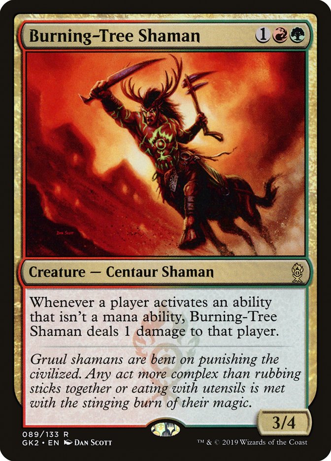 Burning-Tree Shaman [Ravnica Allegiance Guild Kit] | Card Merchant Takapuna