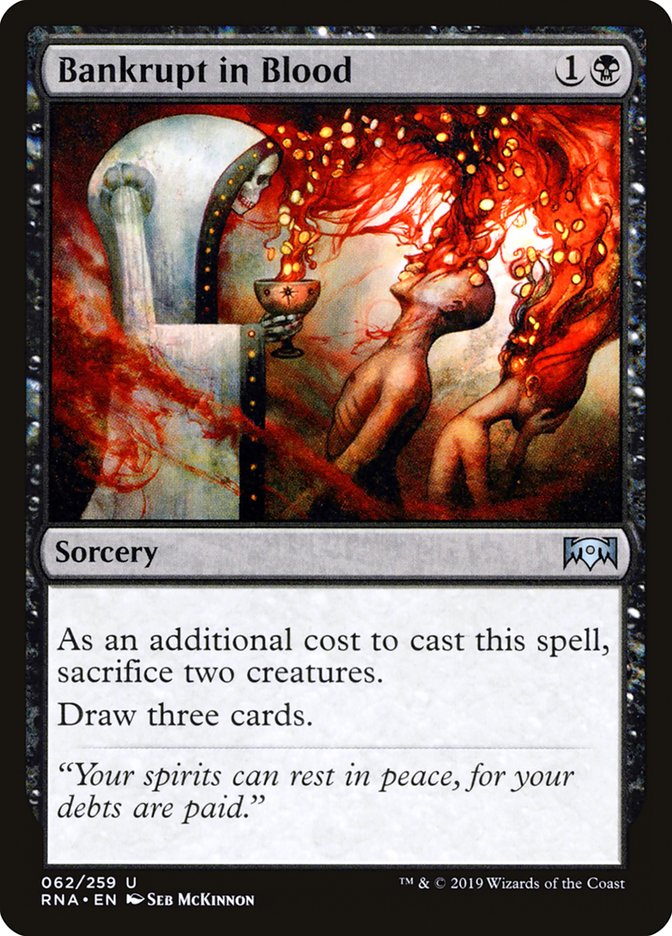 Bankrupt in Blood [Ravnica Allegiance] | Card Merchant Takapuna