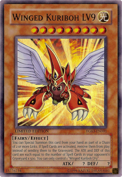 Winged Kuriboh LV9 [YG03-EN001] Ultra Rare | Card Merchant Takapuna