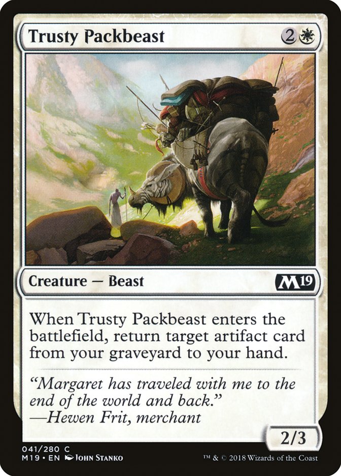 Trusty Packbeast [Core Set 2019] | Card Merchant Takapuna