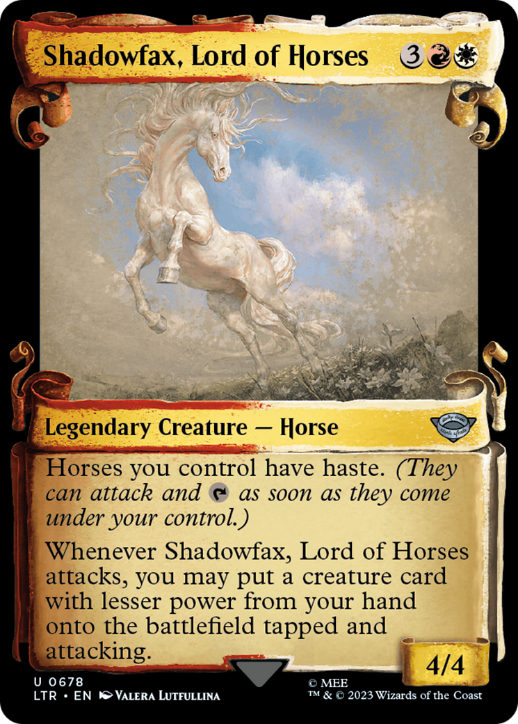 Shadowfax, Lord of Horses [The Lord of the Rings: Tales of Middle-Earth Showcase Scrolls] | Card Merchant Takapuna