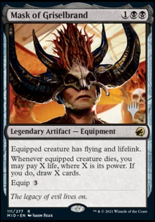 Mask of Griselbrand (Promo Pack) [Innistrad: Midnight Hunt Promos] | Card Merchant Takapuna