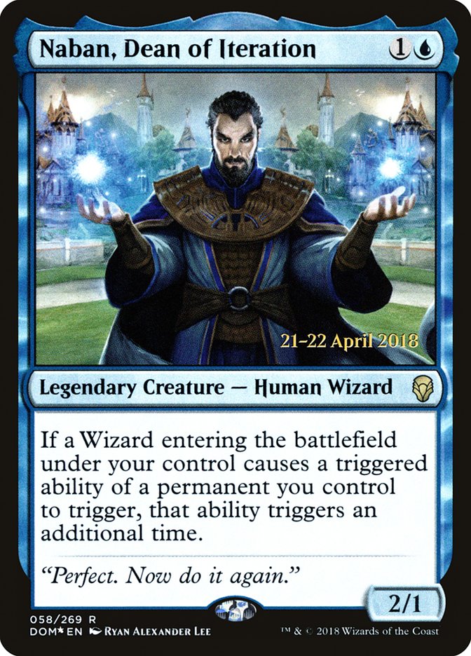 Naban, Dean of Iteration [Dominaria Prerelease Promos] | Card Merchant Takapuna