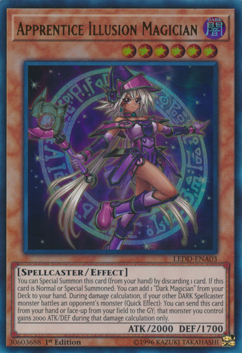 Apprentice Illusion Magician [LEDD-ENA03] Ultra Rare | Card Merchant Takapuna