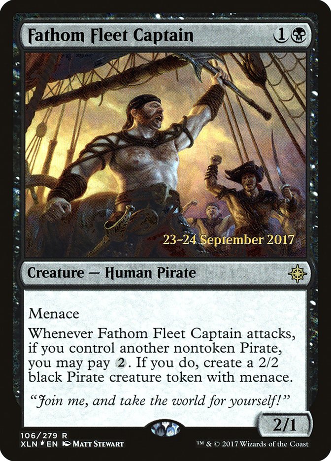 Fathom Fleet Captain [Ixalan Prerelease Promos] | Card Merchant Takapuna