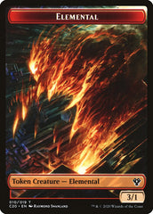 Angel // Elemental (010) Double-Sided Token [Commander 2020 Tokens] | Card Merchant Takapuna