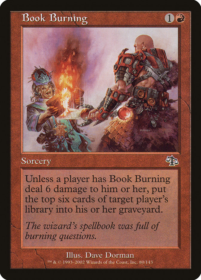 Book Burning [Judgment] | Card Merchant Takapuna