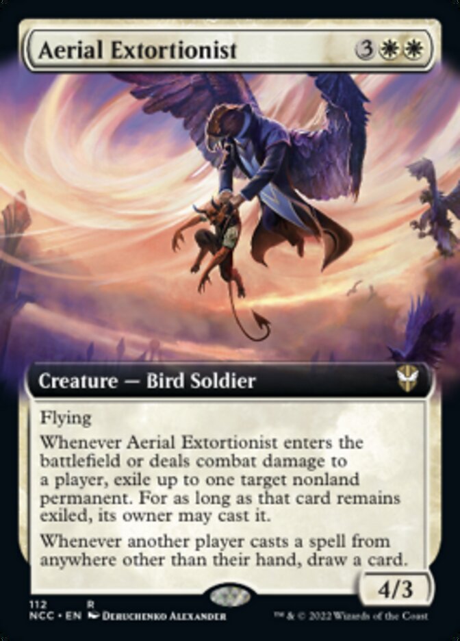 Aerial Extortionist (Extended Art) [Streets of New Capenna Commander] | Card Merchant Takapuna