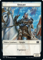 Worm // Knight Double-Sided Token [Double Masters 2022 Tokens] | Card Merchant Takapuna