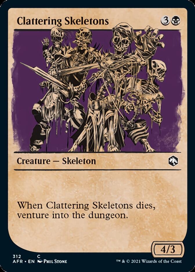 Clattering Skeletons (Showcase) [Dungeons & Dragons: Adventures in the Forgotten Realms] | Card Merchant Takapuna