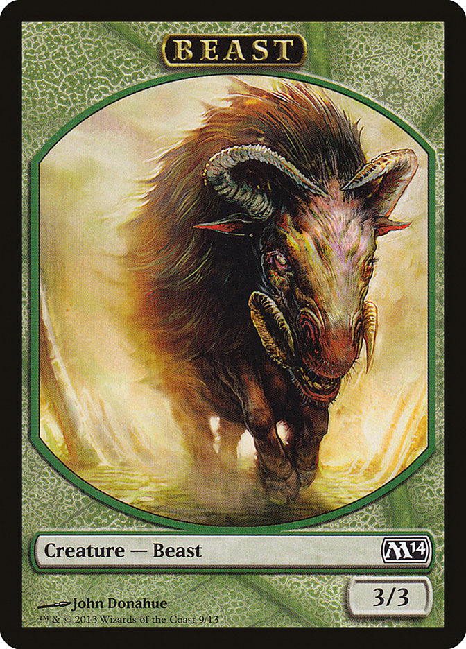 Beast Token [Magic 2014 Tokens] | Card Merchant Takapuna