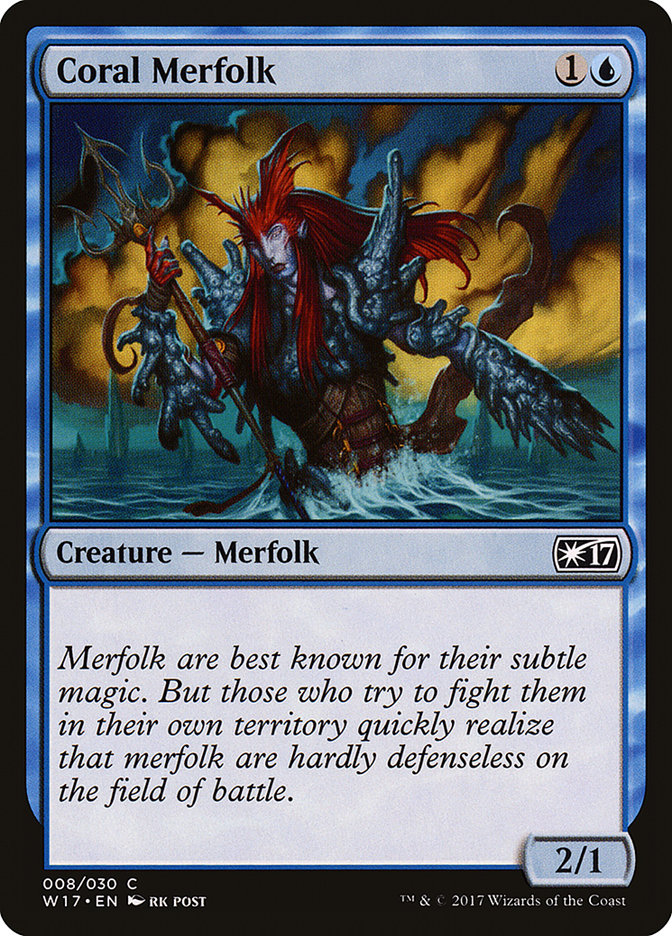 Coral Merfolk [Welcome Deck 2017] | Card Merchant Takapuna