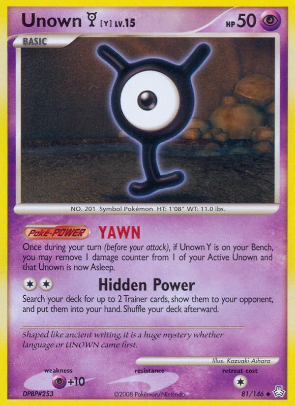 Unown Y (81/146) [Diamond & Pearl: Legends Awakened] | Card Merchant Takapuna