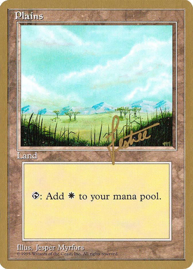 Plains (bl365) (Bertrand Lestree) [Pro Tour Collector Set] | Card Merchant Takapuna