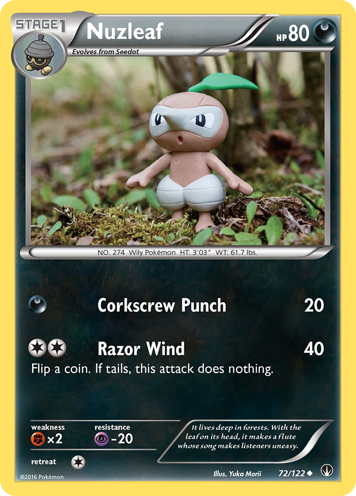 Nuzleaf (72/122) [XY: BREAKpoint] | Card Merchant Takapuna