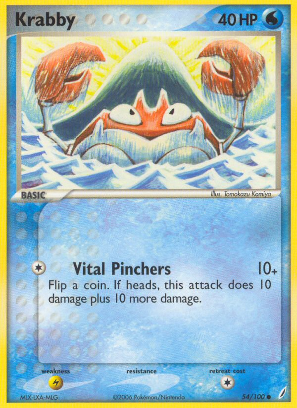 Krabby (54/100) [EX: Crystal Guardians] | Card Merchant Takapuna