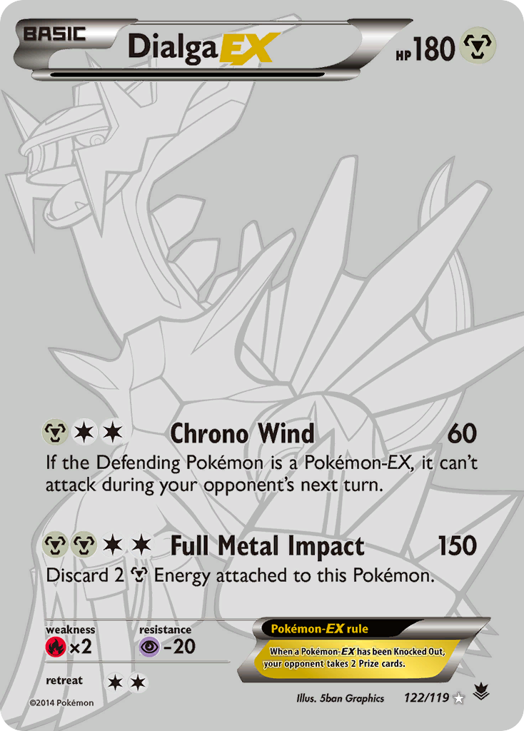 Dialga EX (122/119) [XY: Phantom Forces] | Card Merchant Takapuna