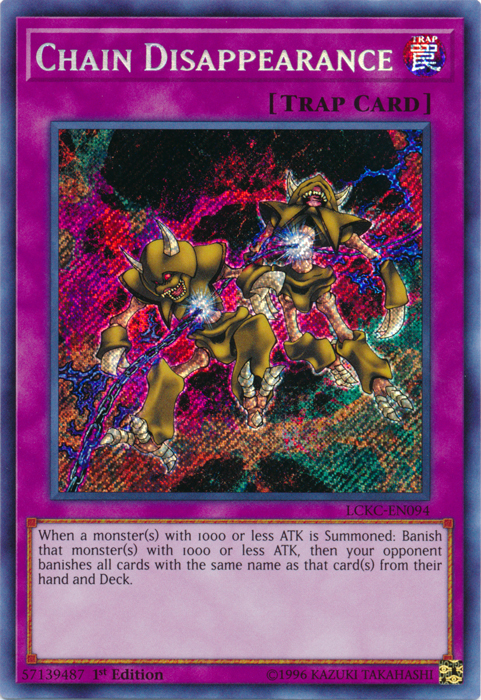 Chain Disappearance [LCKC-EN094] Secret Rare | Card Merchant Takapuna