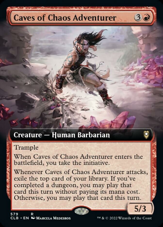 Caves of Chaos Adventurer (Extended Art) [Commander Legends: Battle for Baldur's Gate] | Card Merchant Takapuna