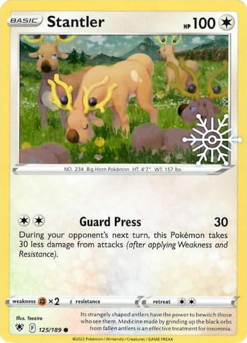 Stantler (125/189) (Holiday Calendar) [Sword & Shield: Astral Radiance] | Card Merchant Takapuna