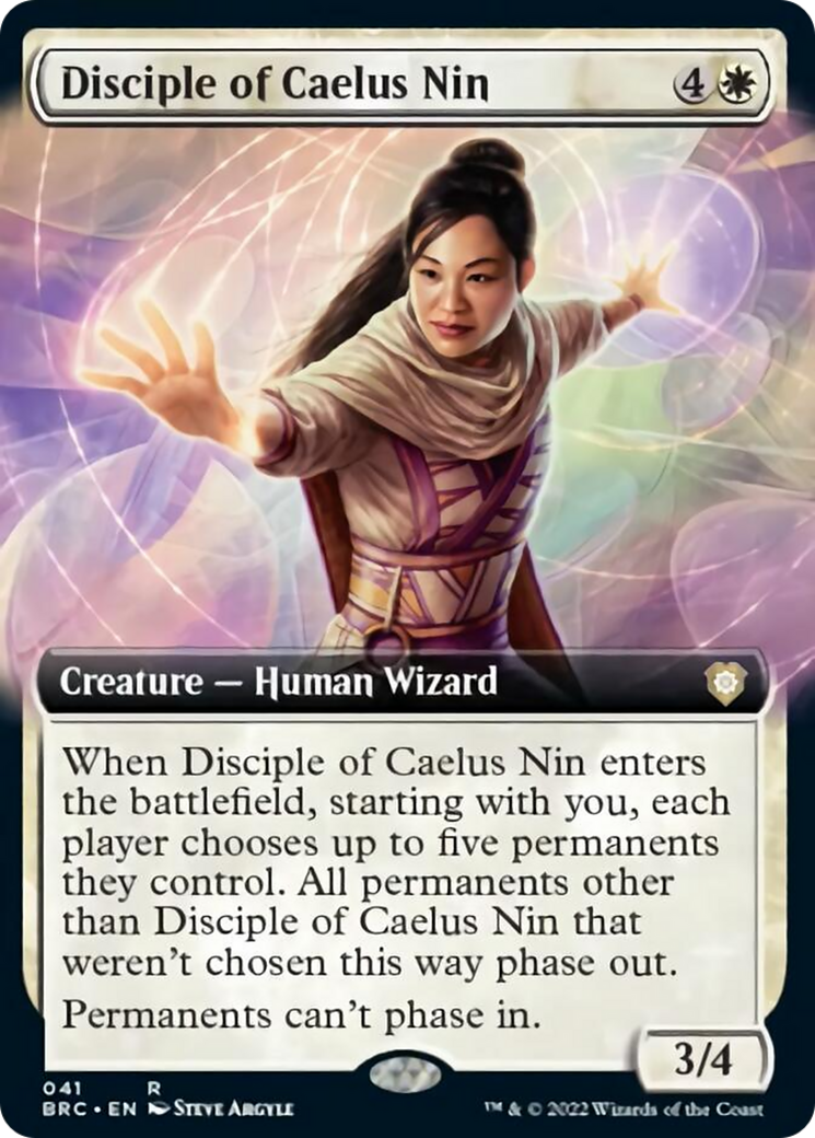 Disciple of Caelus Nin (Extended Art) [The Brothers' War Commander] | Card Merchant Takapuna