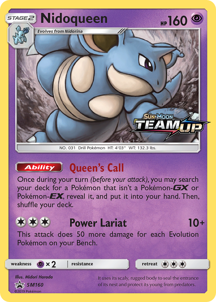 Nidoqueen (SM160) [Sun & Moon: Black Star Promos] | Card Merchant Takapuna