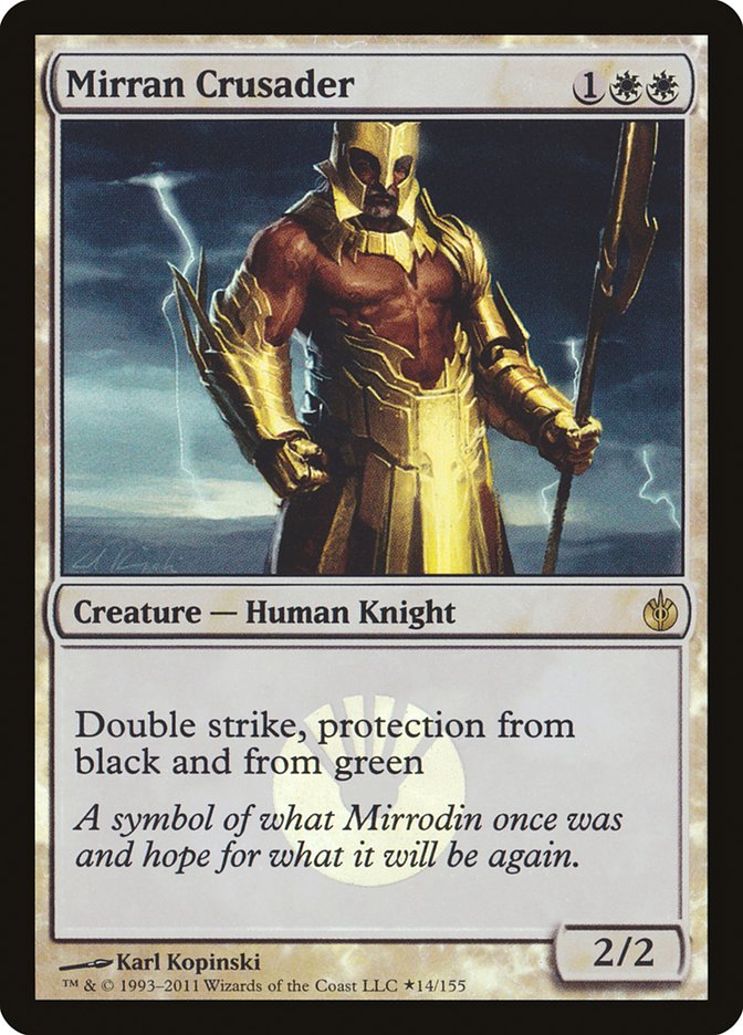 Mirran Crusader (Buy-A-Box) [Mirrodin Besieged Promos] | Card Merchant Takapuna