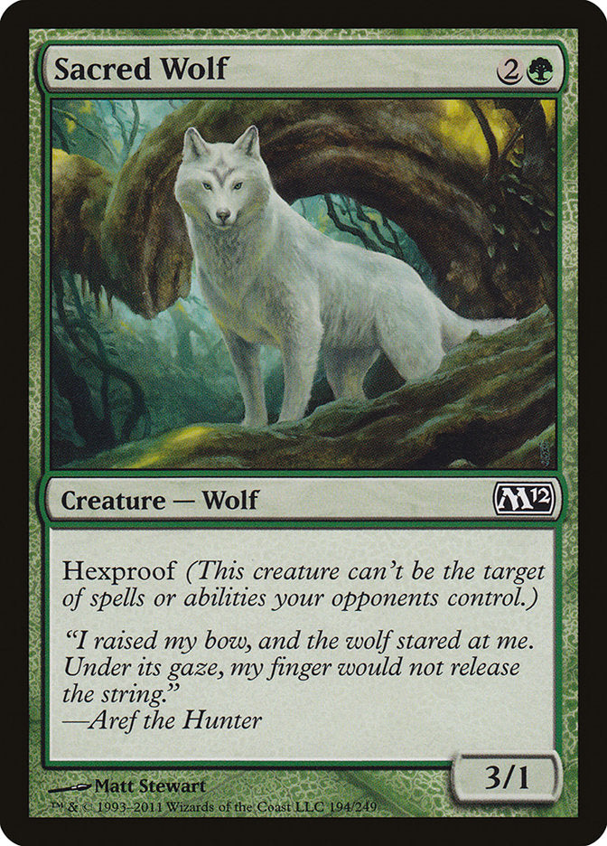 Sacred Wolf [Magic 2012] | Card Merchant Takapuna