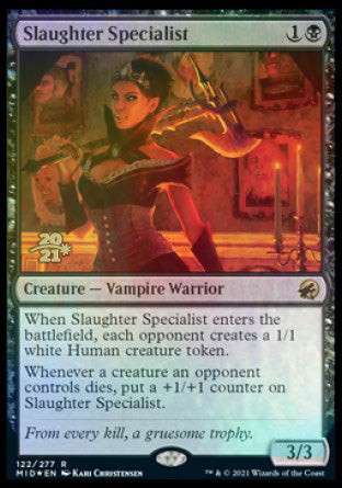 Slaughter Specialist [Innistrad: Midnight Hunt Prerelease Promos] | Card Merchant Takapuna