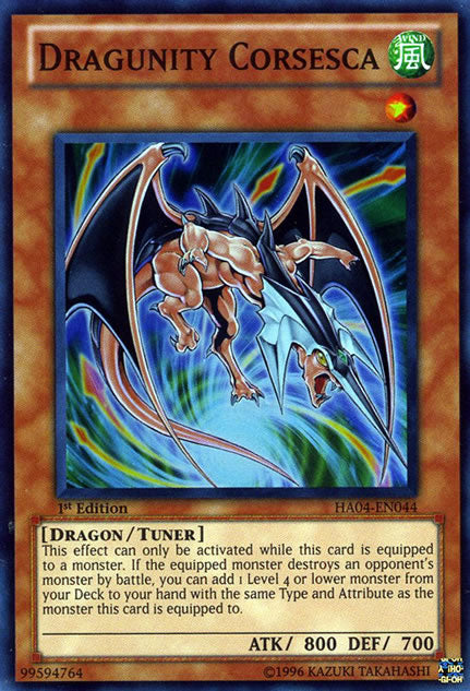 Dragunity Corsesca [HA04-EN044] Super Rare | Card Merchant Takapuna