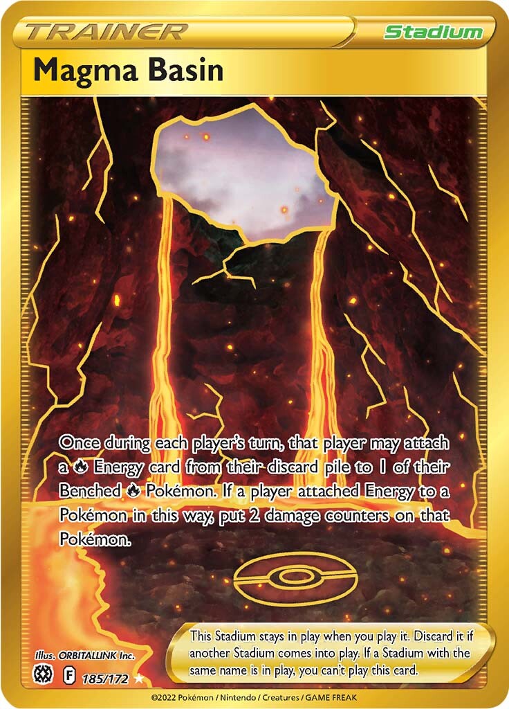 Magma Basin (185/172) [Sword & Shield: Brilliant Stars] | Card Merchant Takapuna