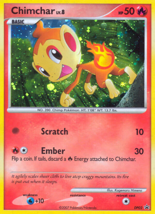 Chimchar (DP02) [Diamond & Pearl: Black Star Promos] | Card Merchant Takapuna