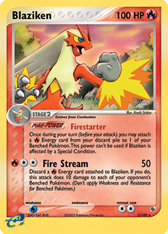 Blaziken (3/109) [EX: Battle Stadium] | Card Merchant Takapuna