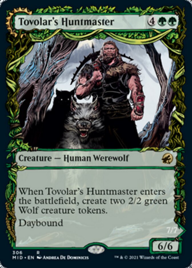 Tovolar's Huntmaster // Tovolar's Packleader (Showcase Equinox) [Innistrad: Midnight Hunt] | Card Merchant Takapuna