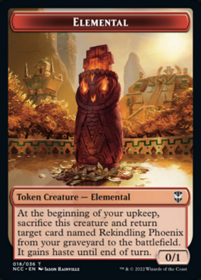 Elemental (018) // Copy Double-Sided Token [Streets of New Capenna Commander Tokens] | Card Merchant Takapuna