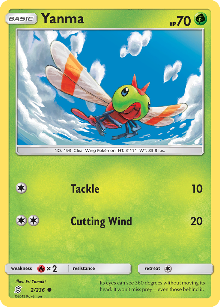 Yanma (2/236) [Sun & Moon: Unified Minds] | Card Merchant Takapuna