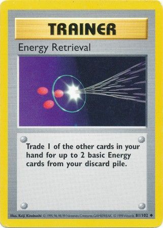 Energy Retrieval (81/102) [Base Set Shadowless Unlimited] | Card Merchant Takapuna