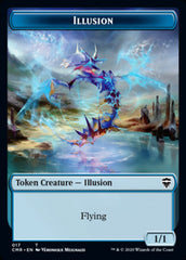 Illusion // Plant Double-Sided Token [Commander Legends Tokens] | Card Merchant Takapuna