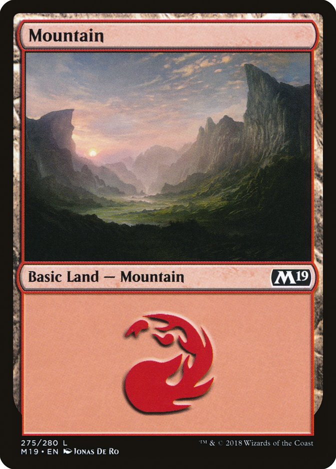 Mountain (275) [Core Set 2019] | Card Merchant Takapuna